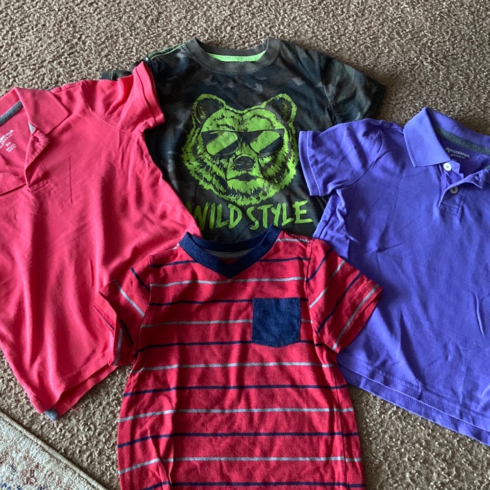 4 shirts